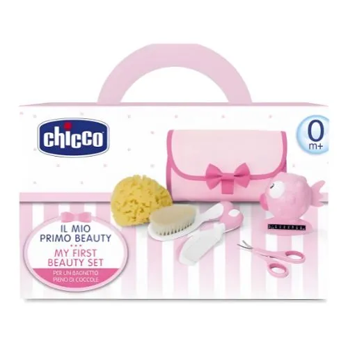 O Kit de Higiene Menina Rosa da Chicco é uma ótima opção para as mamães que buscam um kit completo, prático e estiloso para cuidar da higiene da sua bebê.