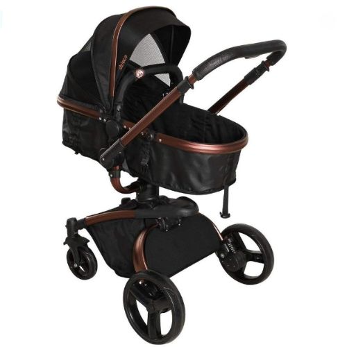 Carrinho de Bebê Com Bebê Conforto Travel System Vulkan 360 graus Galzerano