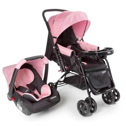 Carrinho de Bebê Com Bebê Conforto Travel System Reverse Cosco