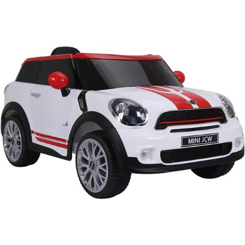 O produto "Carro Mini Paceman Elétrico 12V Branco Bel" é um carro elétrico em miniatura