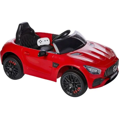 Carro elétrico infantil vermelho modelo Mercedes Benz 12V da Xalingo.