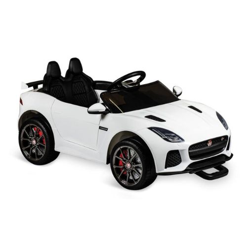A Jaguar (branca) R/c Elétrica 12v Bandeirante Branco é um carro elétrico de controle remoto com design elegante e características robustas.