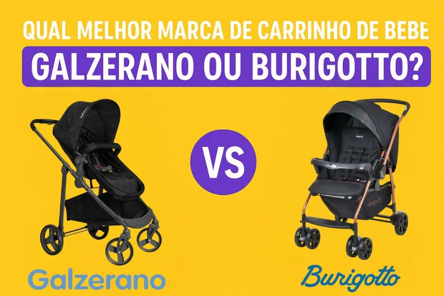 Comparativo dos melhores carrinhos de bebe da marca Galzerano e Burigotto
