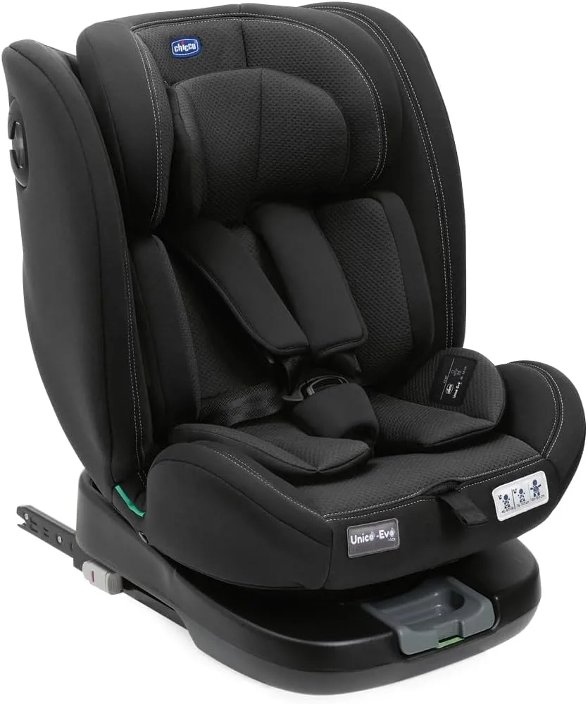 Cadeira para auto Chicco Unico Evo i-Size preta, segura e confortável para crianças de 40 a 150 cm